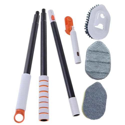 Brosse à récurer multi-usage extensible MAGICLULU avec tête dure et tissu