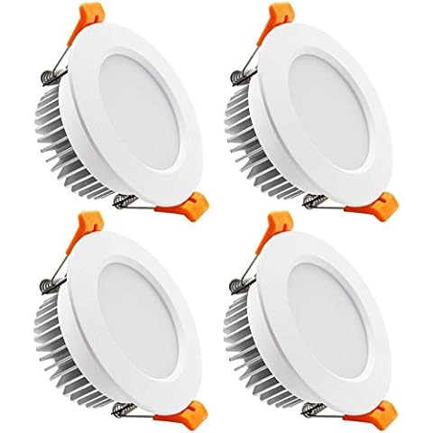 YGS-Tech 4 Inch LED Recessed Lighting Dimmable Downlight, 9W(80W Halogen Equivalent), 5000K Daylight White, CRI80, LED Ceiling Light with LED Driver (4 Pack) Cover