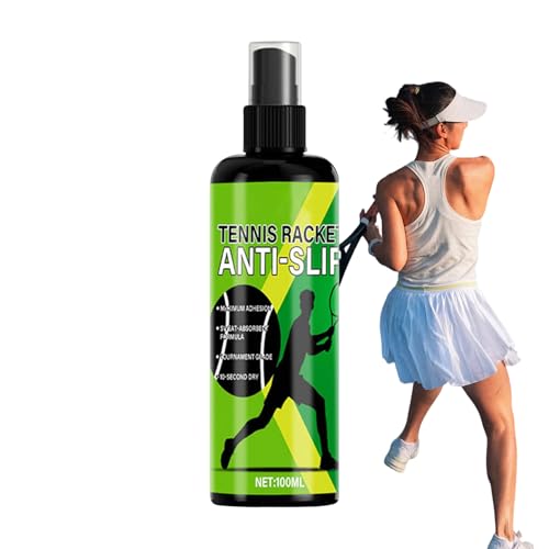 Spray de agarre de mano, producto de mantenimiento de raquetas de 100 ml, spray de agarre de raqueta de tenis, para jugadores, atletas, principiantes, profesionales, competición, entrenamiento, clase