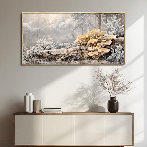QIYILEXWART Canvas Wall Art For Living Room Large Wall Decor For Office Bedroom Decorations Moonlit Forest Mushroom Landscape Pictures Farmhouse Painting Artwork Room Wall Mural Home Decor 30x60 In by QIYILEXWART - Used condition - Image 7