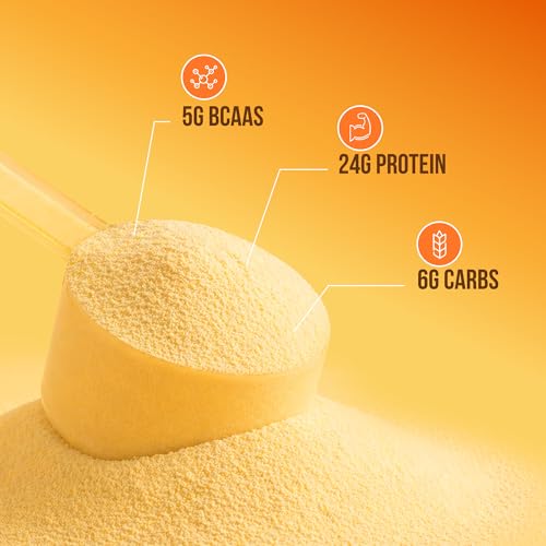 Image of FUELLED Whey Protein Powder with 24g Protein, 5g BCAAs, Aamras Flavour, 1 kg, 28 Servings, Gluten Free, Post Workout Recovery Supplement