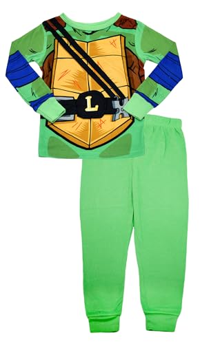 Nickelodeon TMNT Boys Pajamas - Snug Fit Jersey Knit Sleepwear Set - Ninja Turtles PJs for Kids - Sizes 4-10