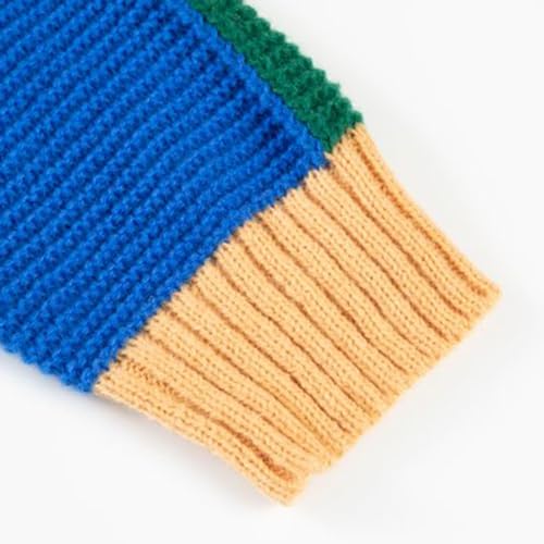 Men's Color Block Cardigan Sweater V Neck Button Up Knitted Long Sleeve Casual Knitwear Lightweight Loose Sweaters4