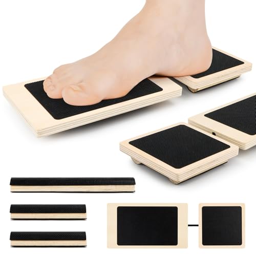 Einbeiniges Balance Board, Knöchel Fußtrainer Holz, Balance Board Sprunggelenk, Gleichgewichtstrainer für Knöcheldehnung, Haltungskorrektur, Beinachsentraining, Effektive Fußkräftigung Und Fußstabilis Einbeiniges Balance Board, Knöchel Fußtrainer Holz, Balance Board Sprunggelenk, Gleichgewichtstrainer für Knöcheldehnung, Haltungskorrektur, Beinachsentraining, Effektive Fußkräftigung Und Fußstabilis