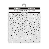 Stamperia - Thick Stencils for Scrapbooks, Albums, Cards, Bullet Journalling and More, Flexible Material, Easy to Clean, Perfect for Crafts and Gifting (Candy Christmas, Dripping with Sugar Sparkling)