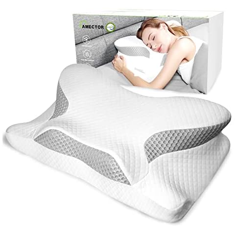Uamector Memory Foam Kissen, Orthopädisches Nackenstützkissen Cover