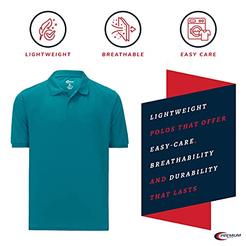 Premium Wear Boys High Moisture Wicking Polo T Shirts2