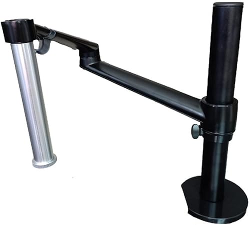 ZLXDP Adjustable Microscope Stand Holder Metal 25MM Pillar Binocular Trinocular Microscopio Bracket Table Clamp Support Color E Size See Figure