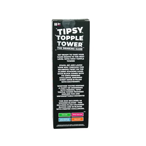 Gift Republic Tipsy Topple Tower - Fun Adult Drinking Game, Multicoloured, Piccolo-Mediano - Image 4