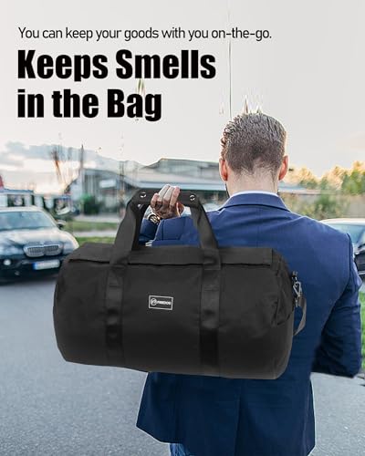 FIREDOG Smell Proof Duffle Bag, Large Smell Proof Bag for Travel Storage4