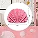 Marsui Pink Seashell Decorative Pillow, 13 Inch Shell Shaped Pink Throw Pillow Gift 3D Insert Beach Soft Velvet Sea Ocean Preppy Room Decoration Couch Bed Cute Cushions