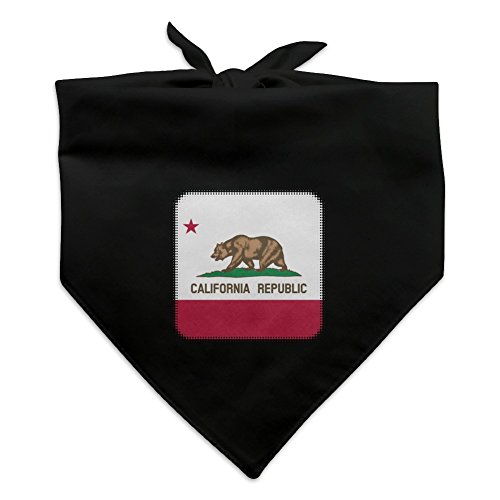 GRAPHICS & MORE California Republic State Flag Dog Pet Bandana - Black