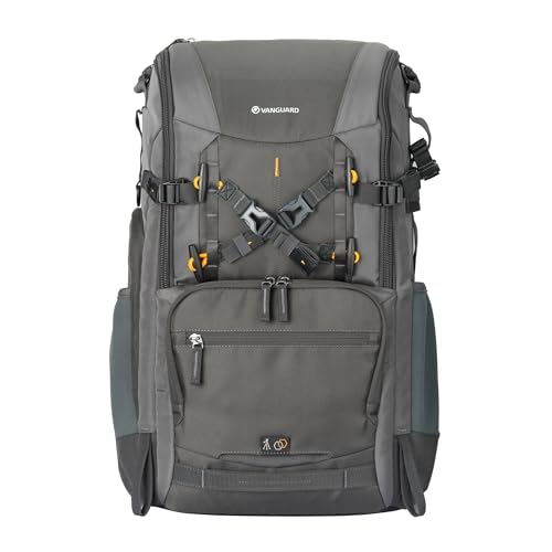 Image of VANGUARD Alta Sky 62 Camera Backpack - Large Lens Capacity up to 600 mm Attached, 24.6 Liter Capacity, 16 inch Laptop and Tripod Storage | 24.6l Backpack Fits DSLR and Mirrorless with 200-600mm Attached, Holds Up to 7 Lenses, Tripod Carry, Rain Cover