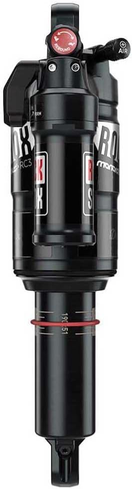 RockShoxRockshox Monarch Plus RC3 Debon Air Tune Mid Reb/Mid Comp Fast Body Includes Service Kit and Shock Pump - Black, 190 x 51/7.5 x 2.0 mm