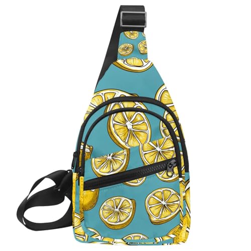 Mochila bandolera Lemon Tropical para viajes urbanos y turismo