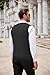 COOFANDY Men's Sweater Vest V Neck Slim Fit Cable Knitted Sleeveless Pullover Sweater Black