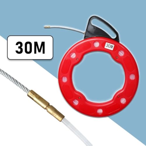 Extractor de cables rojo retráctil para electricista guía pasacables 6