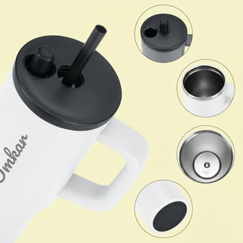 Image of Giftana Personalized Coffee Tumbler with Name, Customized Travel Mug with Lid, Coffee Mug for Men and Women, Birthday Gifts, Valentine's Day Gift, Corporate Gifts for Employee (White,710ml)
