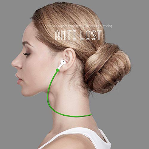 Image of Ultra Strong Magnetic Airpod Pro Strap Anti-Lost Cord Sports Lanyard Compatible with Airpods 3rd 2nd Generation Pro 3 2 1 (Green)