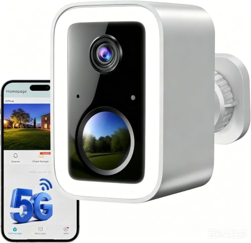 Funstorm 2K WLAN Überwachungskamera Aussen mit Akku Dualband WLAN 2.4/5GHz