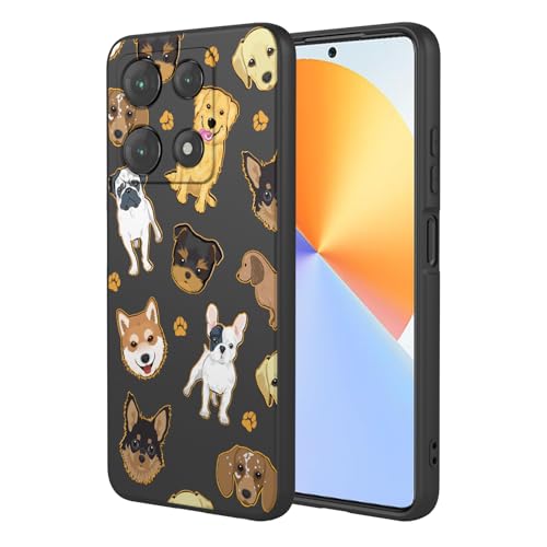 Coque Infinix Note 30 Pro anti-chute protège objectif TPU souple X678B chien