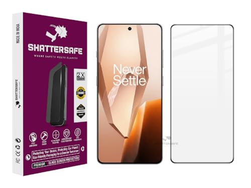 Image of Shattersafe Oleophobic Tempered Glass Screen Protector Compatible For Oneplus 13R [Pack of 1]. Edge To Edge Full Screen Protection With Easy Installation Kit & Case Friendly Fit.
