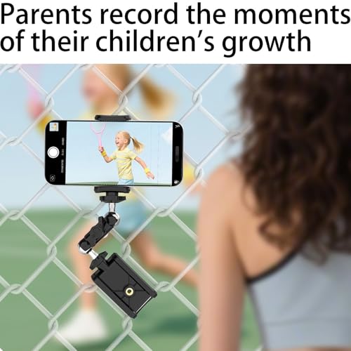 Soporte de valla para teléfono celular ajustable para grabación de sóftbol 3