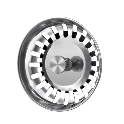 Colador para fregadero de cocina de acero inoxidable 2 piezas miniatura 5