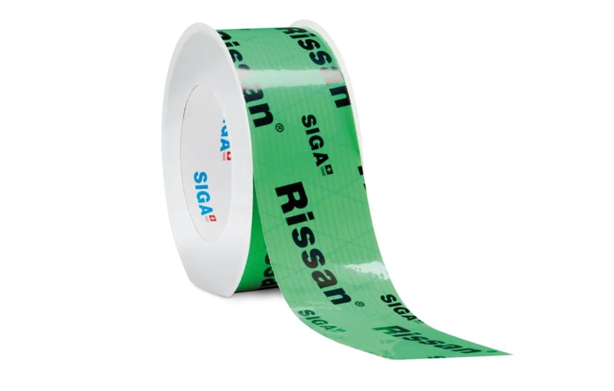 Siga Rissan 60-2 rotoli di nastro sigillante resistente all'acqua, 60 mm x 25 m, per frenare il vapore