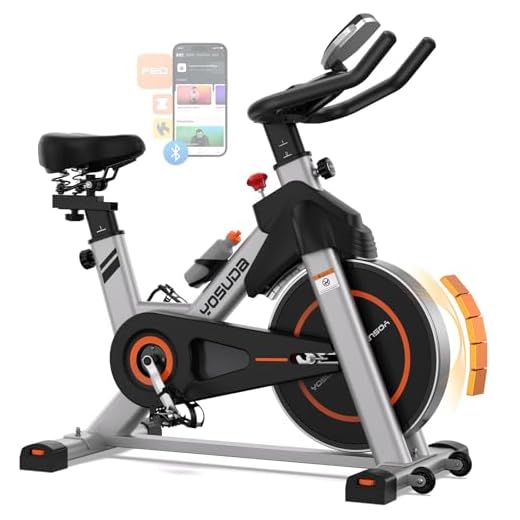 YOSUDA Indoor Cycling Bike Stationary Bike - Magnetic Resistance, Cycle Bike with Ipad Mount & Comfortable Seat Cushion, Magnetic Resistance