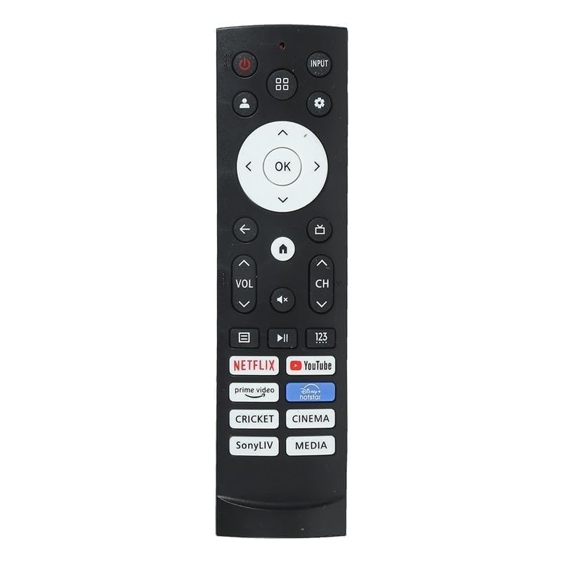 Image of Compatible for VU Smart Tv Remote and vu Cinema tv Remote - Without Voice - Hot Keys Netflix, Prime Video, Sony LIV, Hotstar and YouTube Use for LCD LED OLED QLED UHD 4K Android TVs