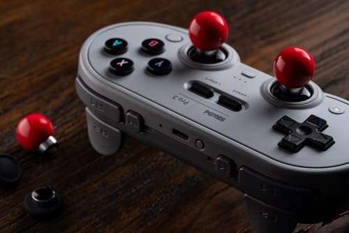 undefined 8BitDo Pro 3 BluetoothコントローラーSwitch/Switch 2用-TMRジョイスティック、交換可能なABXYボタン、プロ仕様のバックボタン、充電ドック、ホールエフェクトトリガー、Windows、Apple、SteamOS、Androidに対応(G Classic) の商品画像 9