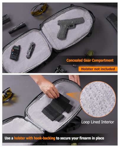 CVLIFE CCW Sling Bag for Men Women Tactical Crossbody Concealed Carry Bag - image 3