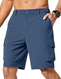 COOFANDY Hiking Shorts Men Lightweight Outdoor Work Shorts for Men 2026 Fashion Quick Dry 9 Inch Shorts Blue