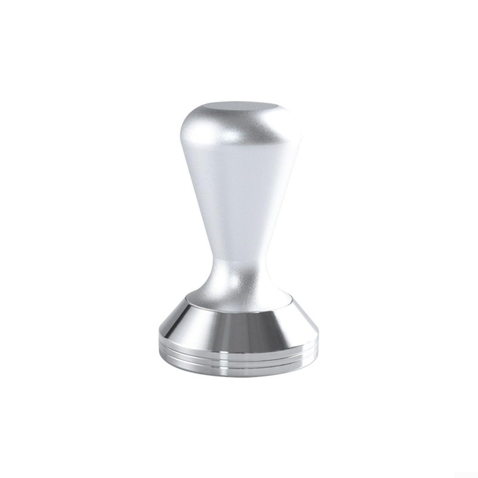 Para Barista Coffee Tamper 51 mm, 53 mm, 58 mm, base de acero inoxidable para máquina de café expreso, portafiltro, herramienta de prensa inferior lisa (53 mm, negro)
