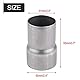 Reduzierstück Auspuff, 51mm bis 60 mm Motorrad Auspuffrohr Auspuff Adapter Reduzierstück Reduzier Schalldämpfer Anschluss Edelstahl