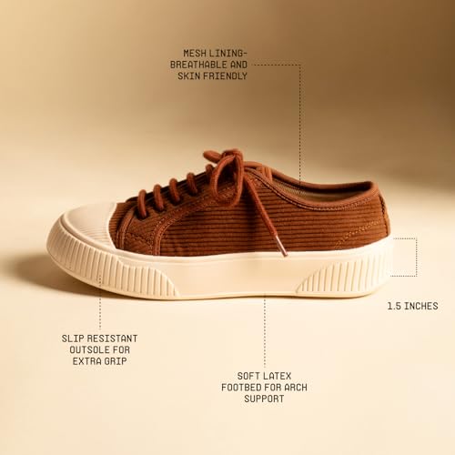 Image of Theater Wicked Brothers Lace-Up Sneakers for Women | Casual Shoes with Cushioned Insole