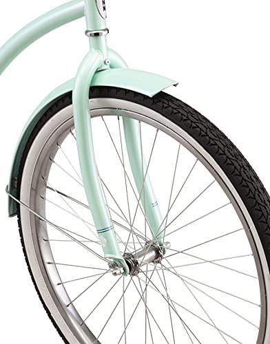 Schwinn Destiny or Baywood Cruiser Bikes, 24-26 Inch Bike for Kids and Adults, Navy Blue, Bright Blue, Sea Foam or Purple, Single Speed, with Basket or Rear Cargo Rack, for Girls, Boys and Adults - Image 5
