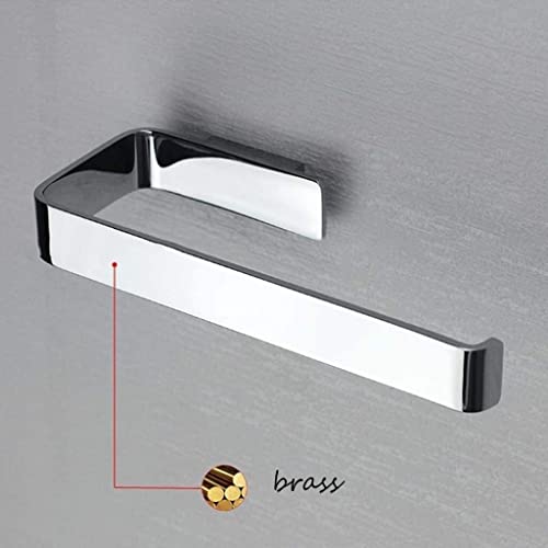 Toallero de mano de baño con acabado cromado premium brillante 5