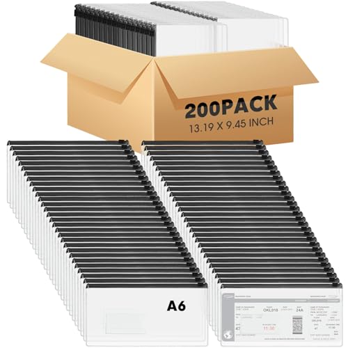 Enveloppes transparentes A6 plastique fermeture éclair pochette argent