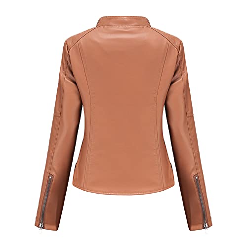DEAR MODEL Belted Faux Leather Jacket