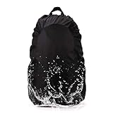 AYAMAYA 65L Waterproof Backpack Rain Cover Rucksack Water Resist Cover for Hiking Camping Traveling -Black