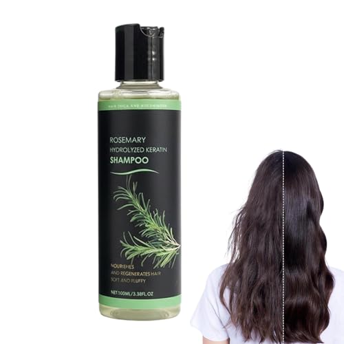 Champú para el crecimiento del cabello – 12,8 cm champú natural para el cuidado de hierbas | 100 ml champú para fortalecer contra el adelgazamiento de la rotura del cabello – Humedad volumen