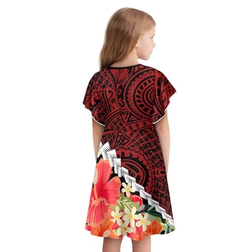 Girls Maxi Dresses Cute Ruffle Twirly Party Dress a Line 3T-14T3