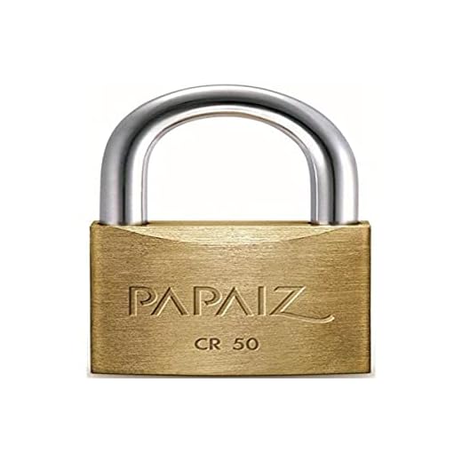 Cadeado De Latão Maciço 50Mm Com 2 Chaves Cr-50 Papaiz