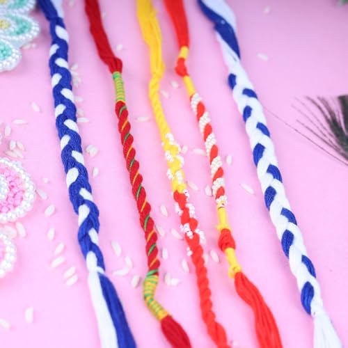Image of Traditional Handmade Rakhi For Brothers | Designer Pearl, & Beaded Wrist Bands For Bhai| Thread Rakhi For Siblings | Elegant Handcrafted Bracelet For Raksha Bandhan