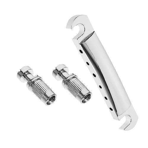 Kisangel 1Set Guitar Roller Saddle Bridge Tailpiece for Style Electric Guitar Luthier Tools for Tailpiece Smooth Finish for Enhanced Sound Quality