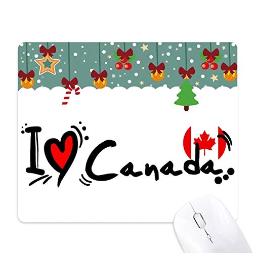 Tapis de souris Canada antidérapant tapis de bureau caoutchouc motif Noël