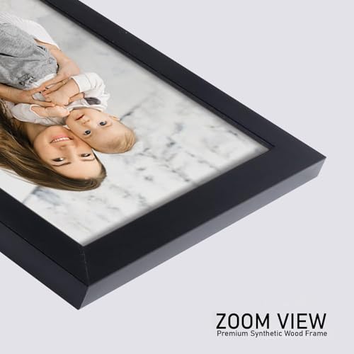 Image of A4 Size Photo Frame For Wall Set of 5 Black Picture Frame For Home and Office Decoration, Size -8x12 Inches (Design 05)