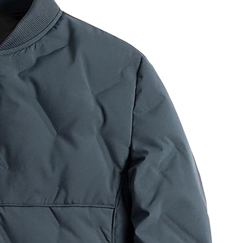Veste matelassée homme d'une finition irréprochable, manteau isolé bleu
